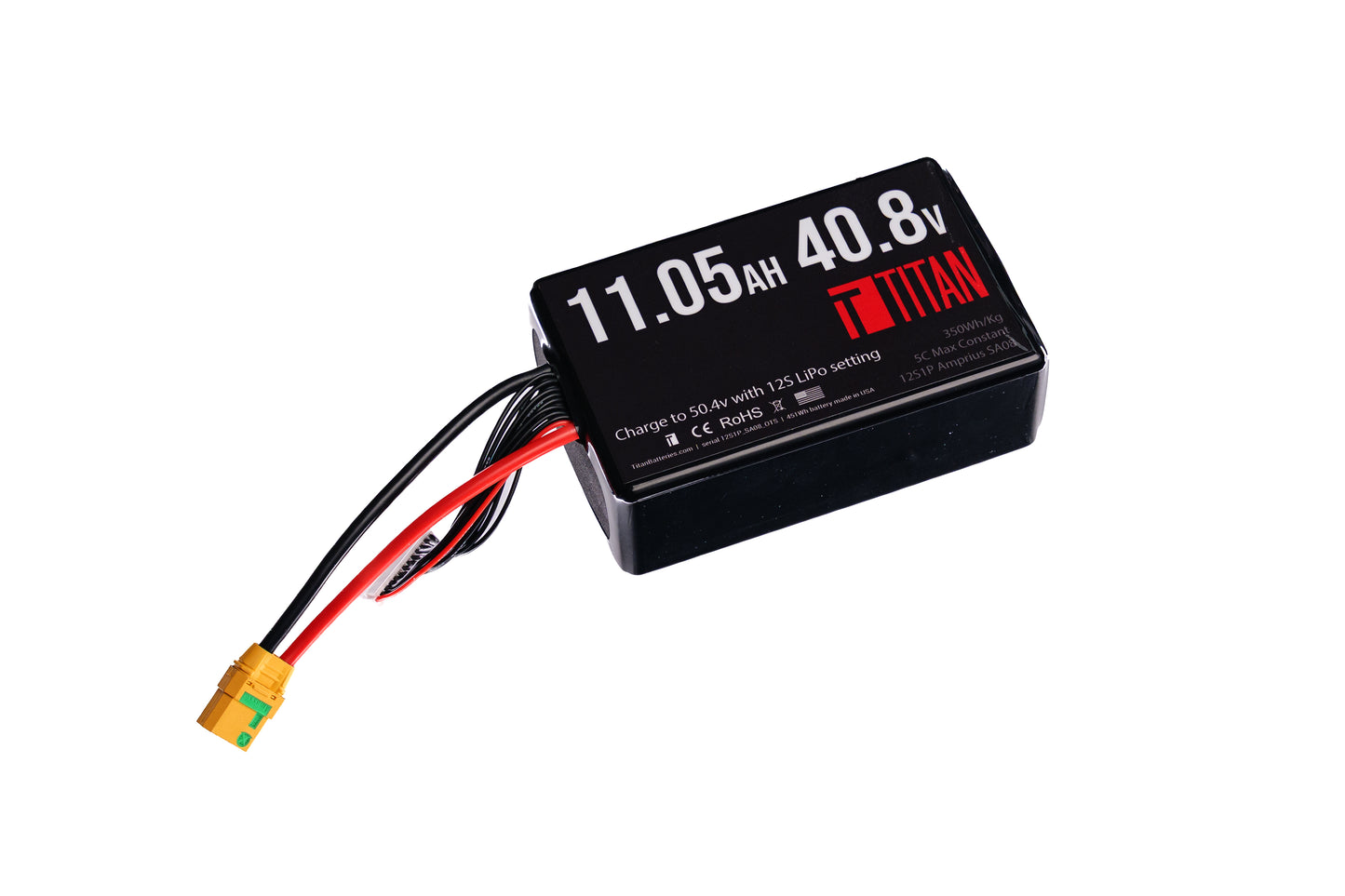 12S 40.8v 11.1Ah Battery using SA08 cell