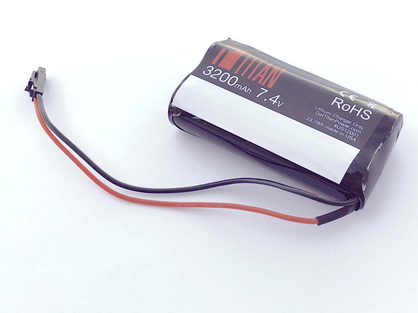 Titan 3200mAh 7.4v Brick JST Laser Tag