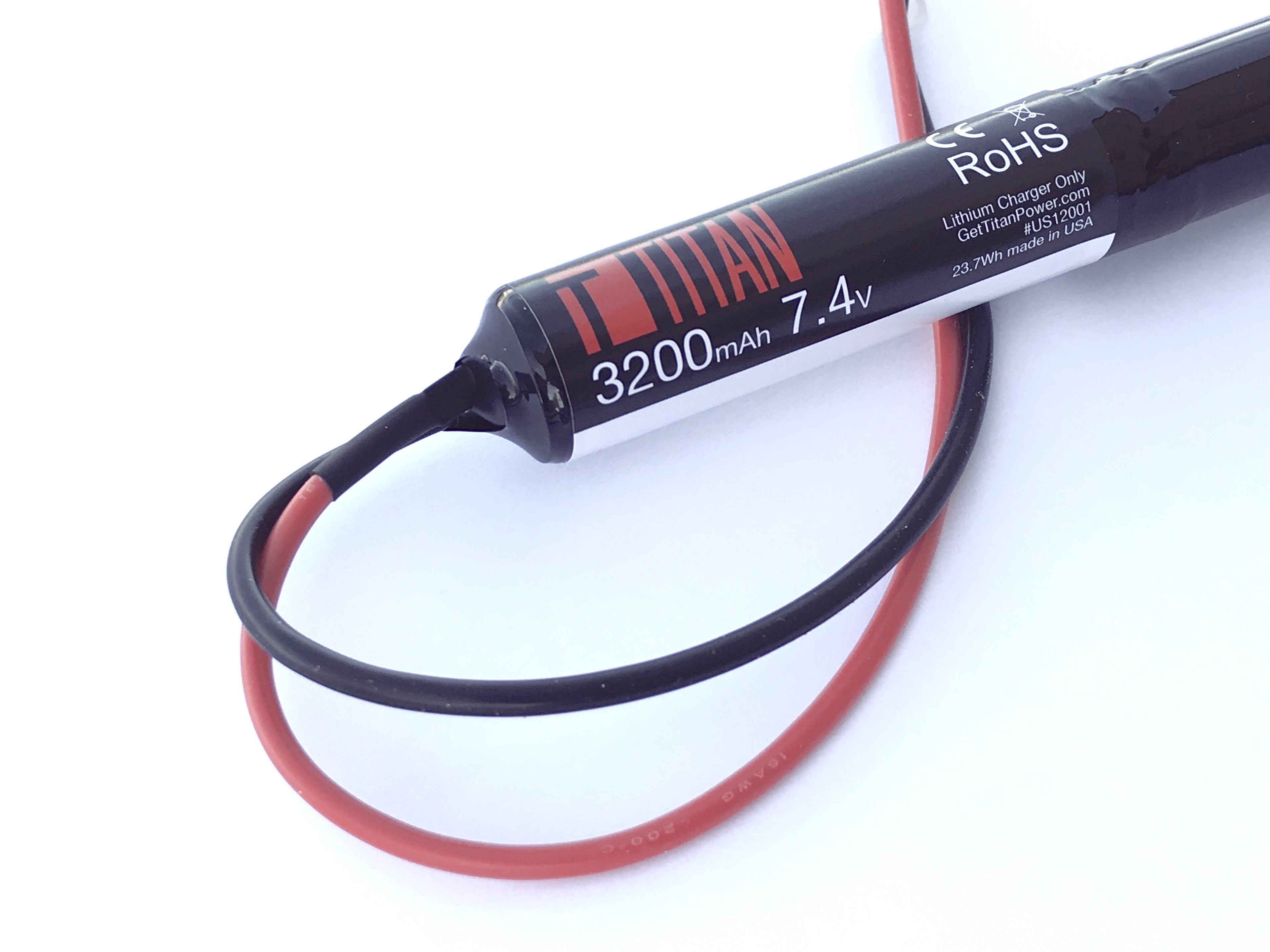 Titan 3200mAh 7.4v Stick Large-Tamiya Laser Tag - Dealer