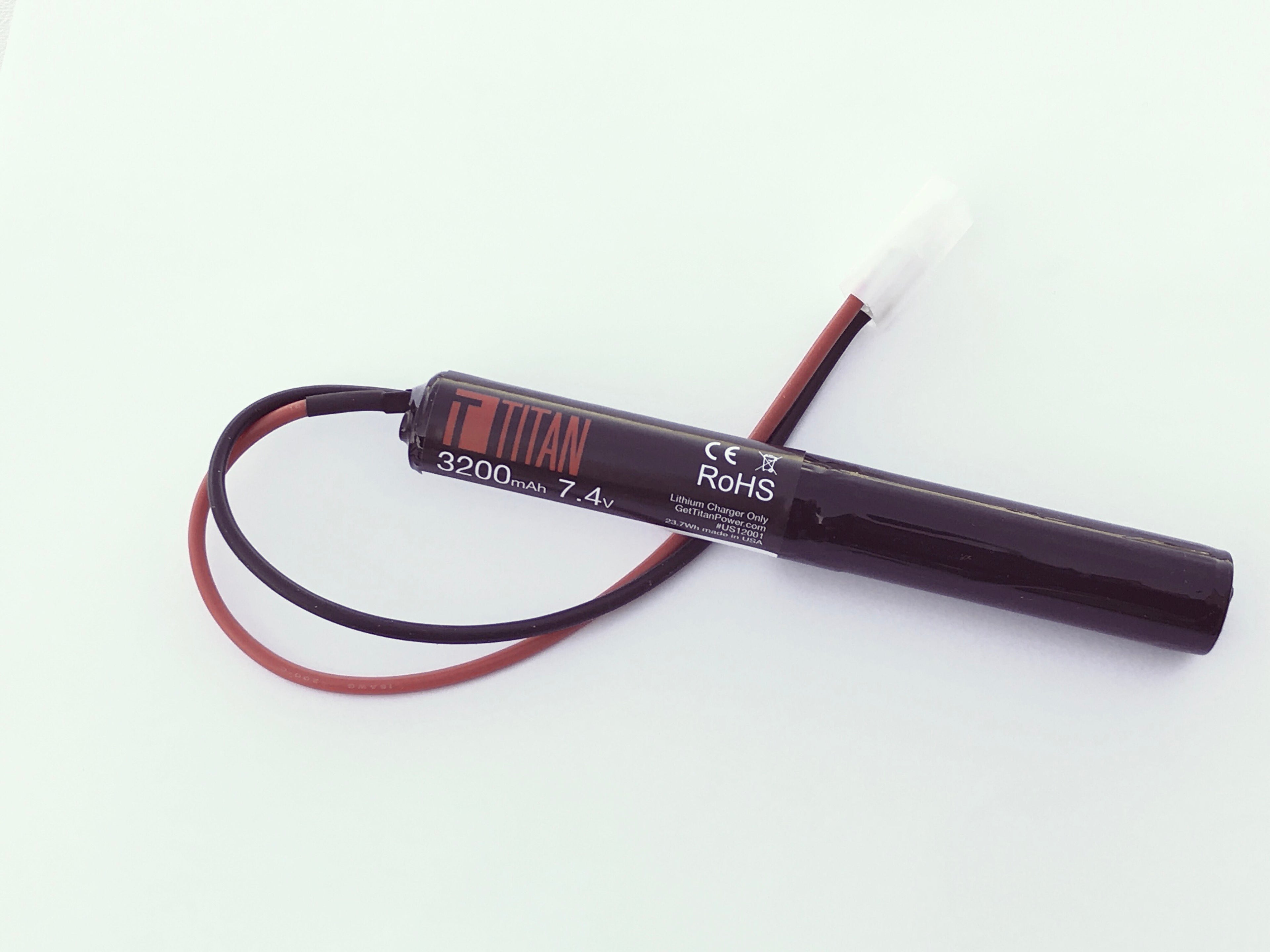 Titan 3200mAh 7.4v Stick Large-Tamiya Laser Tag - Dealer