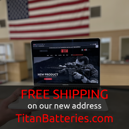 Free Shipping! New address: TitanBatteries.com