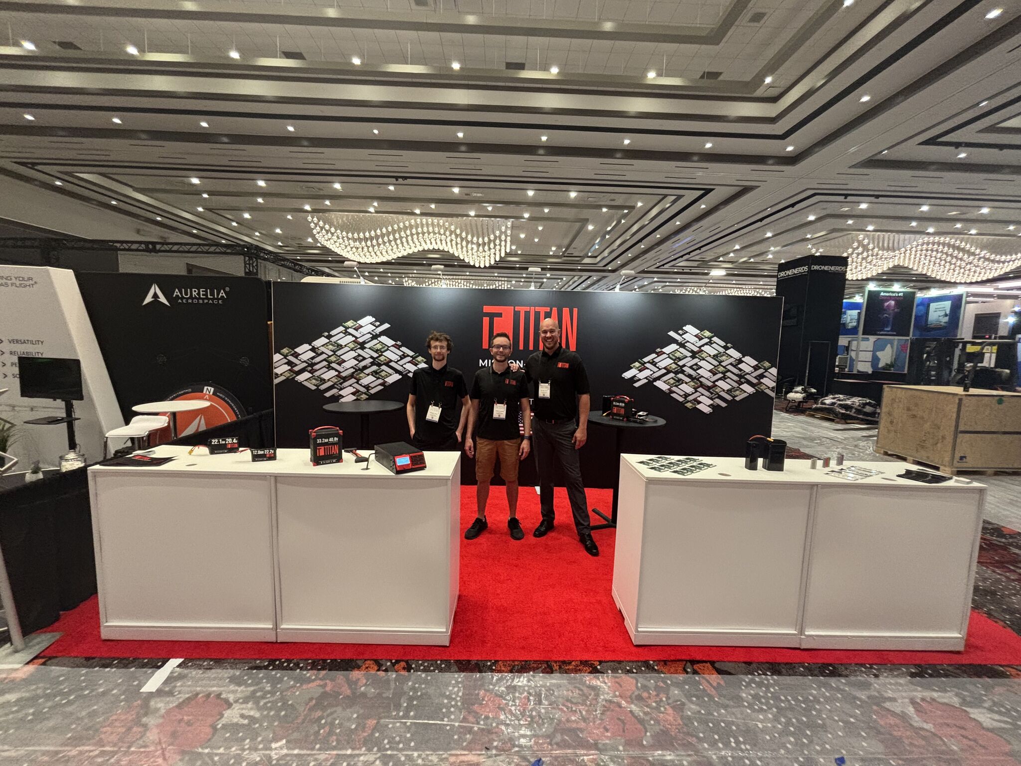 Titan hosts booth at Commercial UAV Expo
