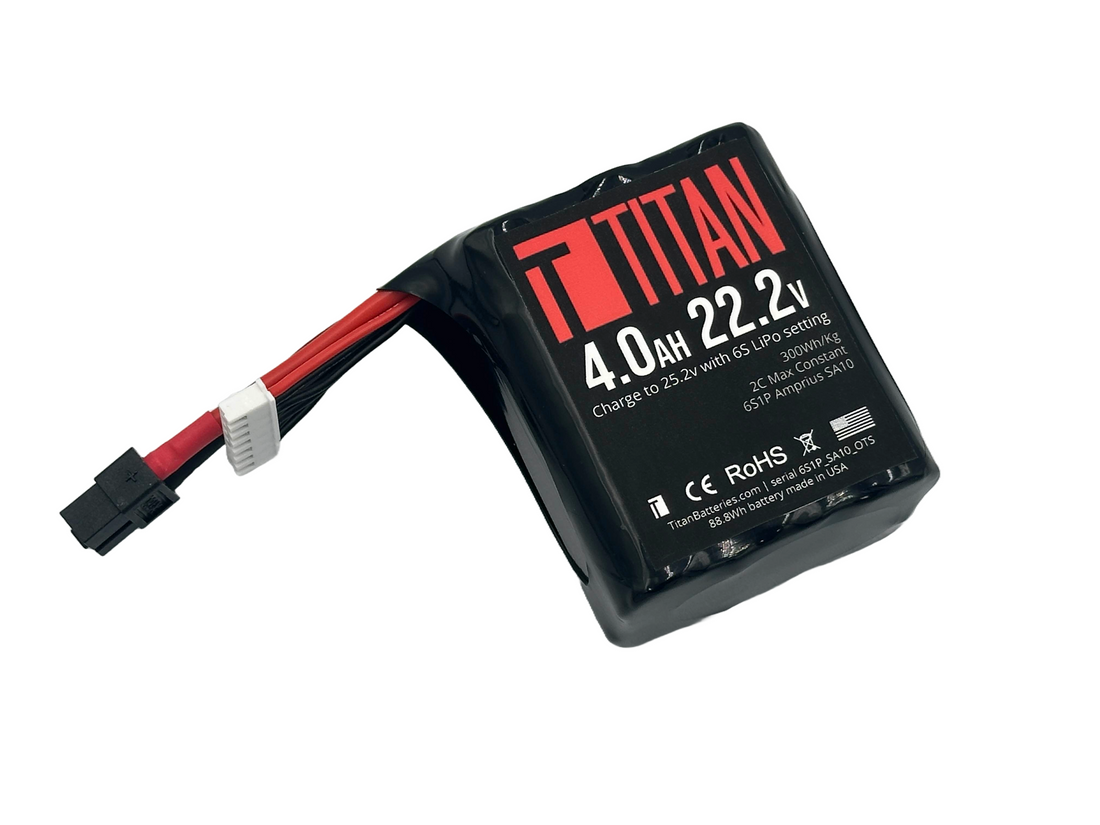 6S 22.2v 4.0Ah Battery using SA10 cell