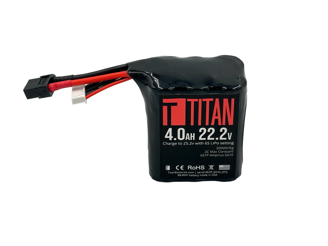 6S 22.2v 4.0Ah Battery using SA10 cell