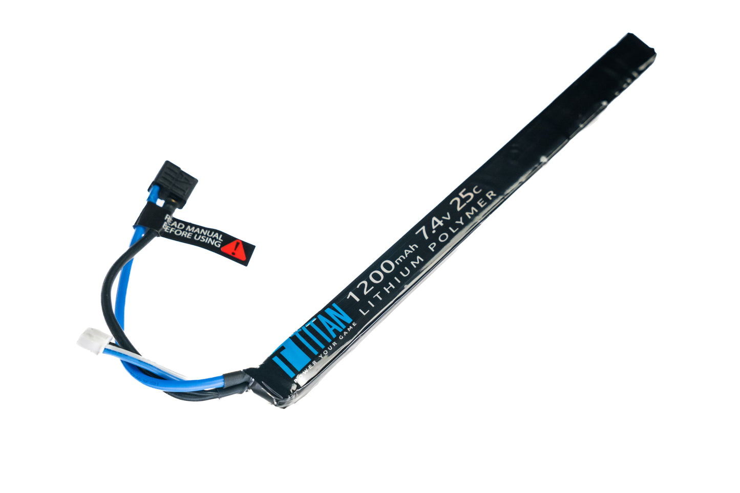 Titan LiPo 1200mAh 7.4v 25C AK Style Stick T-Plug (Deans) - Dealer