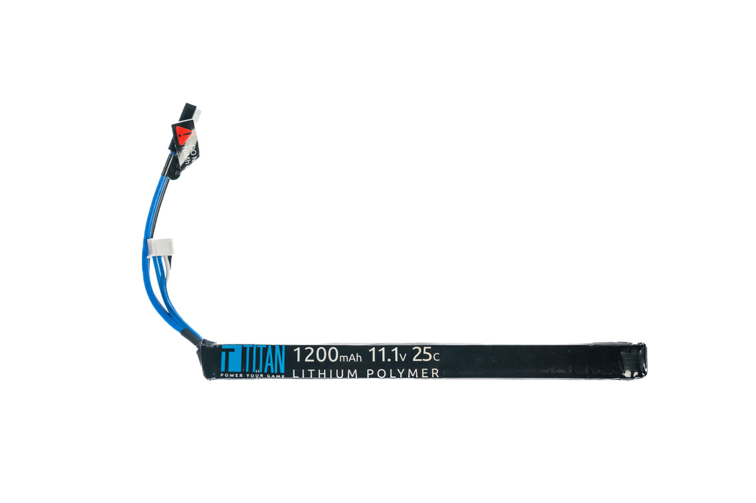 Titan LiPo 1200mAh 11.1v 25C AK Style Stick Tamiya- Dealer - 2242
