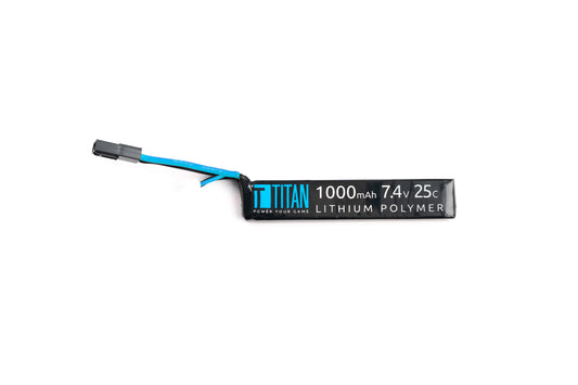 Titan LiPo 1000mAh 7.4v 25C Stick Tamiya