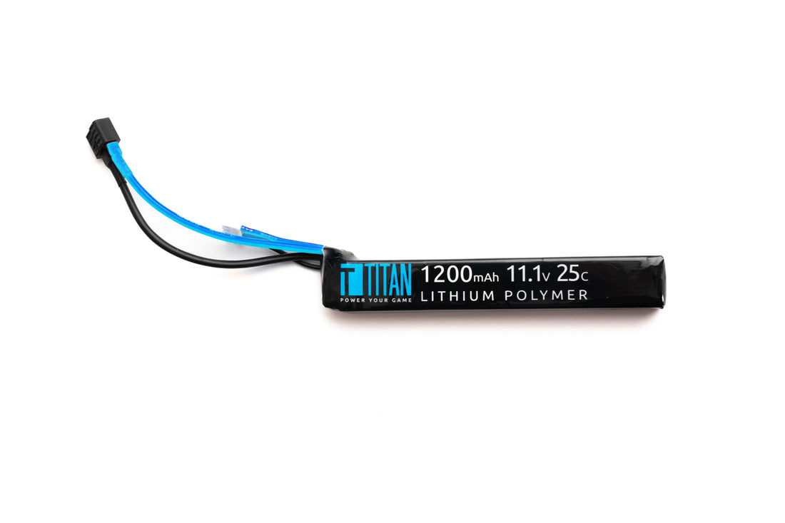 Titan LiPo 1200mAh 11.1v 25C Stick T-Plug (Deans) - Dealer - 2144