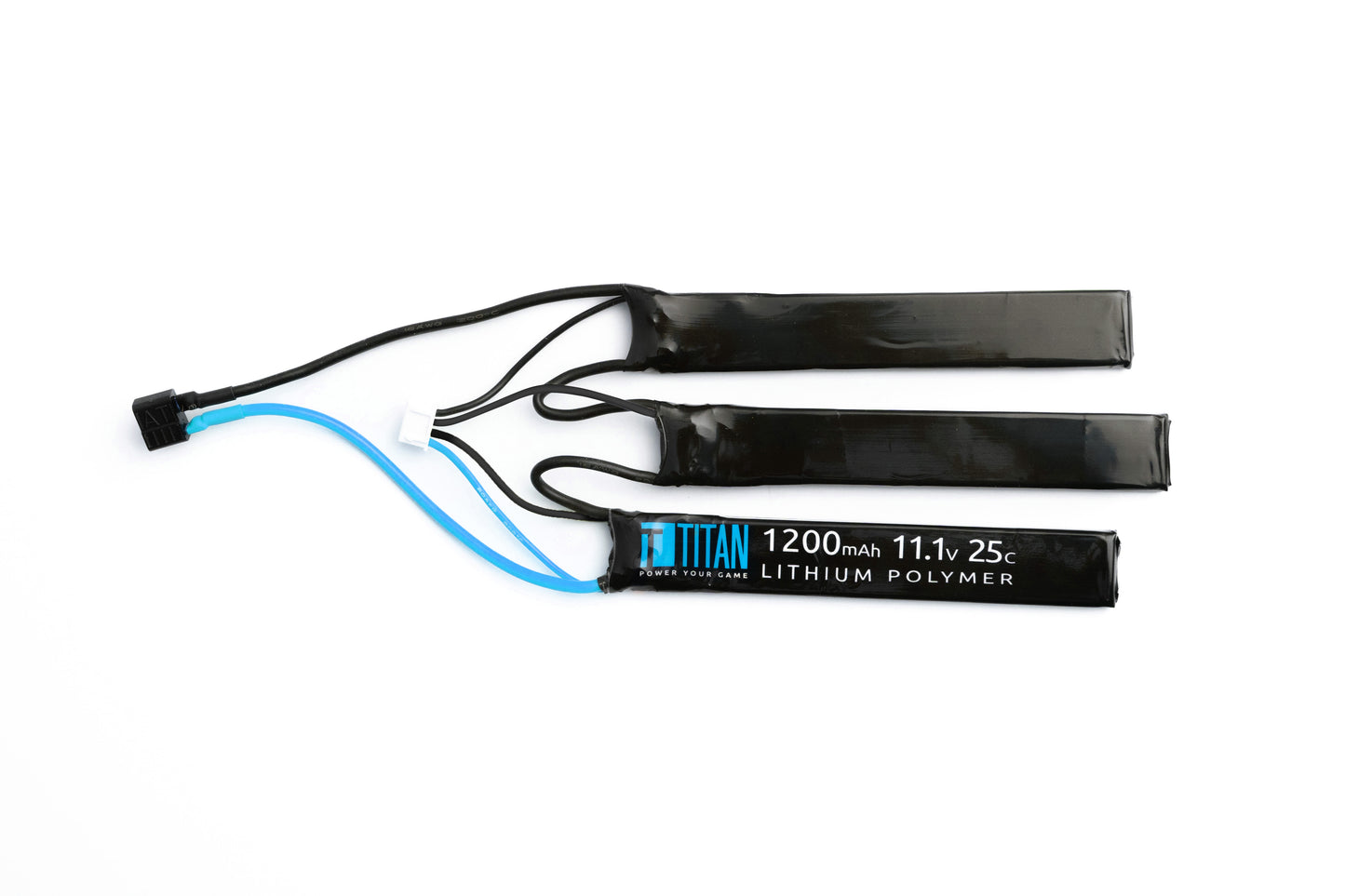 Titan LiPo 1200mAh 11.1v 25C Triple T-Plug (Deans)