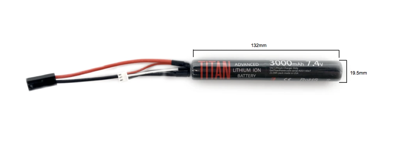 Titan 3000mAh 7.4V Stick Tamiya