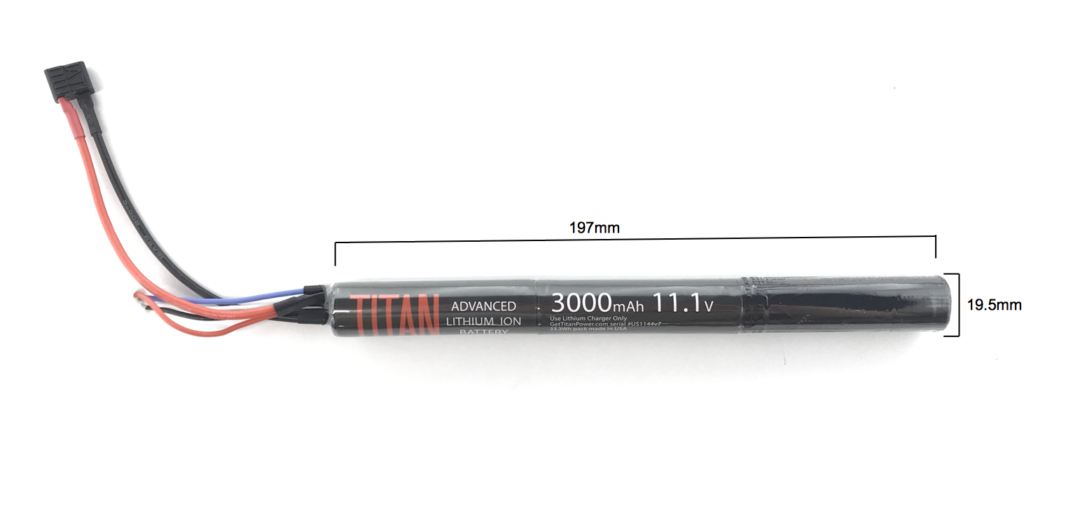Titan 3000mAh 11.1v Stick T-Plug (Deans)