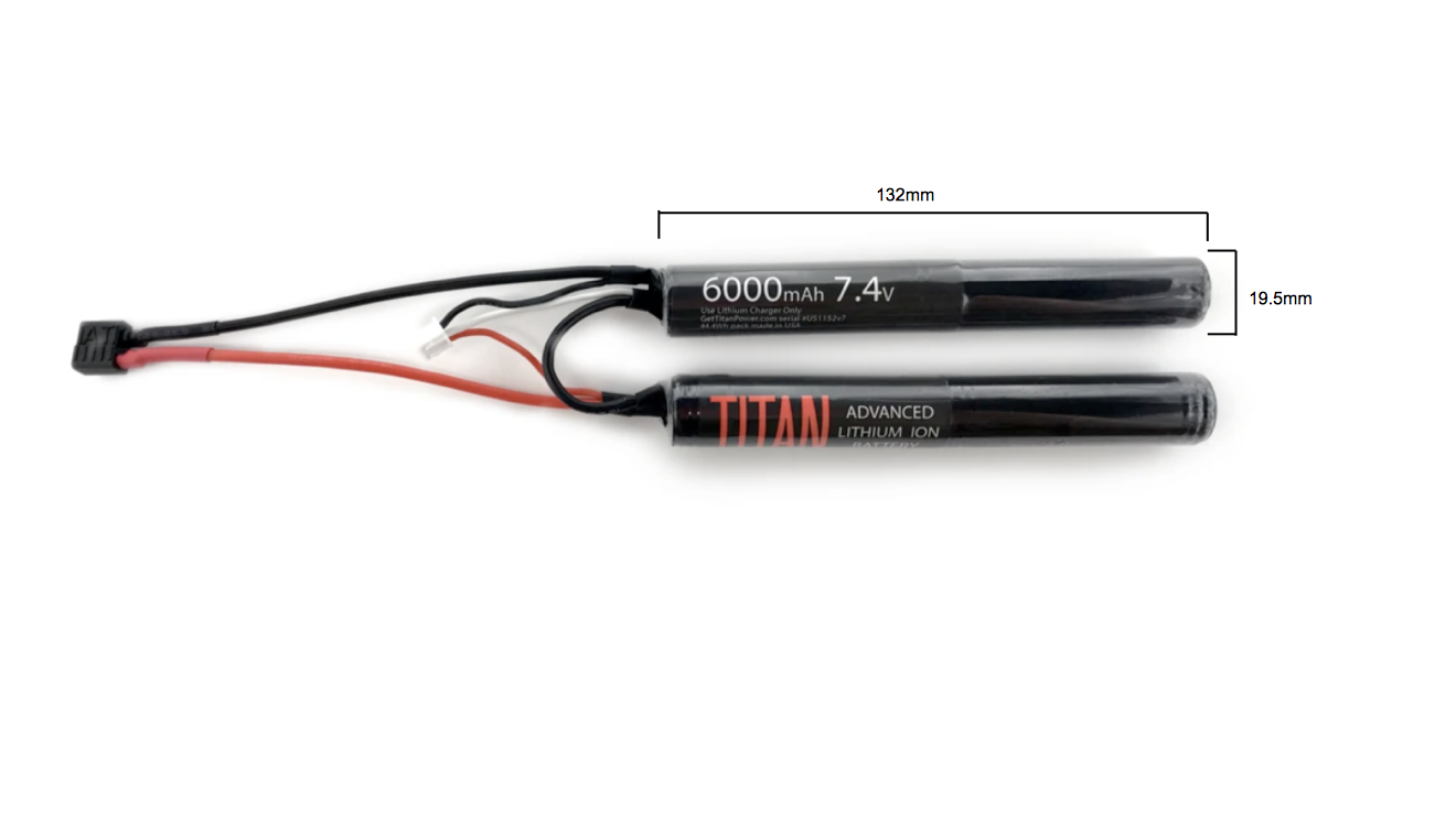 Titan 6000mAh 7.4v Nunchuck T-Plug (Deans)