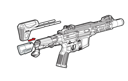 Airtech Studios ICS CXP-MARS PDW9 Carbine: BEU™ Battery Extension Unit